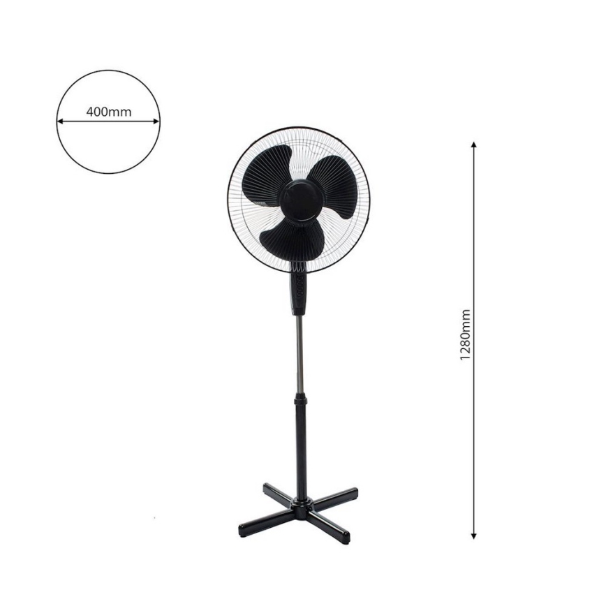 Ventilatore con supporto STANDING 128 cm 45W