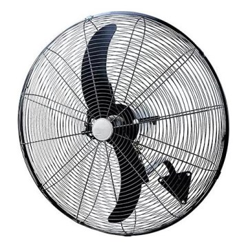 Ventilatore da parete 180W/230V Ø 66 cm nero + telecomando