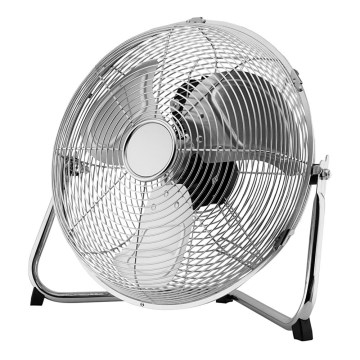 Ventilatore da pavimento 35 cm, 3 speeds, lucente chrome, 70W