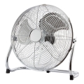 Ventilatore da pavimento, 45 cm, 3 velocità, cromo, 140W