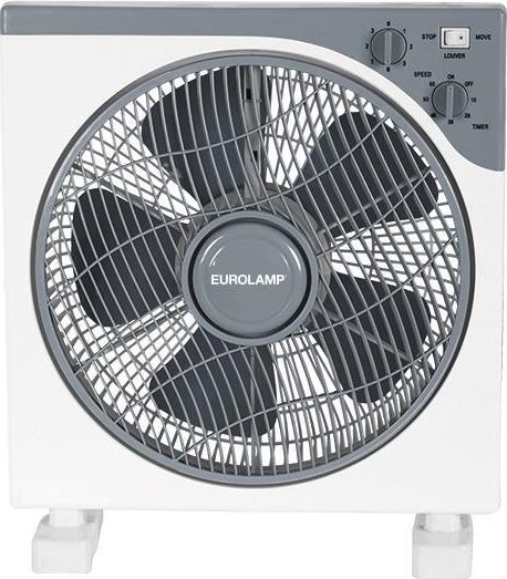 Ventilatore da pavimento 45W/230V diam. 37 cm bianco/grigio