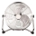 Ventilatore da pavimento 90 W / 230 V, diametro 40 cm, finitura cromo lucido