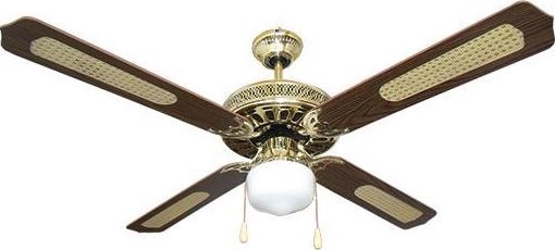 Ventilatore da soffitto 1xE27/70W/230V diametro 132 cm marrone/oro
