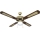 Ventilatore da soffitto 1xE27/70W/230V diametro 132 cm marrone/oro