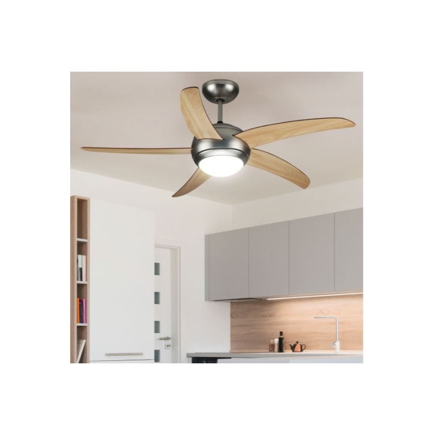 Ventilatore da soffitto 2xE27/20W/230V diametro 132 cm + telecomando