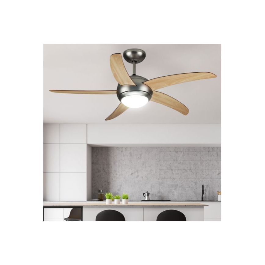 Ventilatore da soffitto 2xE27/20W/230V diametro 132 cm + telecomando