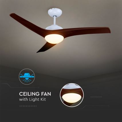 Ventilatore da soffitto LED/15W/230V 3000/4000/6400K + telecomando