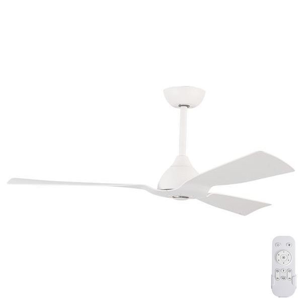 Ventilatore da soffitto diametro 132 cm IP44 bianco + telecomando