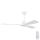 Ventilatore da soffitto diametro 132 cm IP44 bianco + telecomando