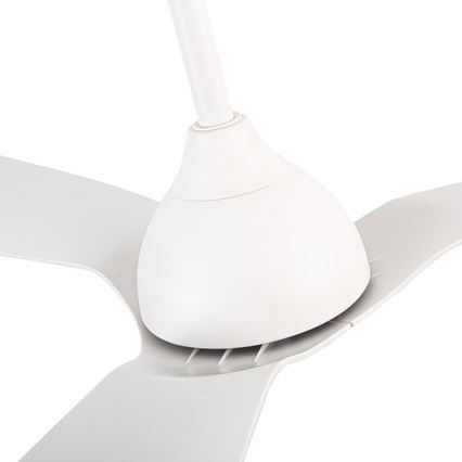 Ventilatore da soffitto diametro 132 cm IP44 bianco + telecomando