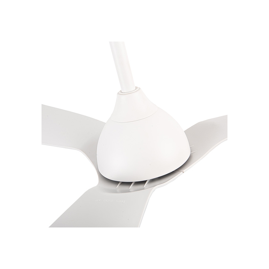 Ventilatore da soffitto diametro 132 cm IP44 bianco + telecomando