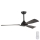 Ventilatore da soffitto diametro 132 cm IP44 nero + telecomando