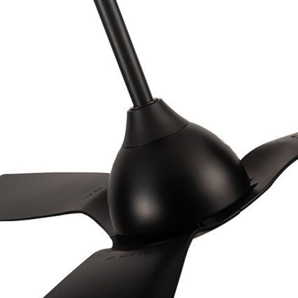 Ventilatore da soffitto diametro 132 cm IP44 nero + telecomando