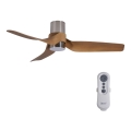 Ventilatore da soffitto dimmerabile Lucci air 213355-LED NAUTICA 1xGX53/12W/230V marrone/cromo lucido + telecomando