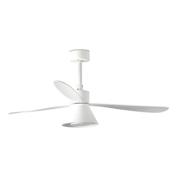 Ventilatore da soffitto LED DIMMABILE FARO 33760WT-22 AMELIA L CONE 20W 230V 2700/3500/5000K bianco 132 cm Wi-Fi Tuya + telecomando