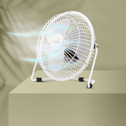Ventilatore da tavolo 1,75 W/5 V USB, Ø 18 cm, bianco