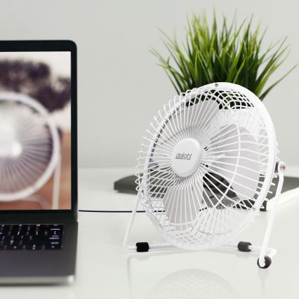 Ventilatore da tavolo 1,75 W/5 V USB, Ø 18 cm, bianco