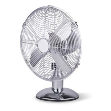 Ventilatore da tavolo 35W/230V d. 30 cm cromo luminoso