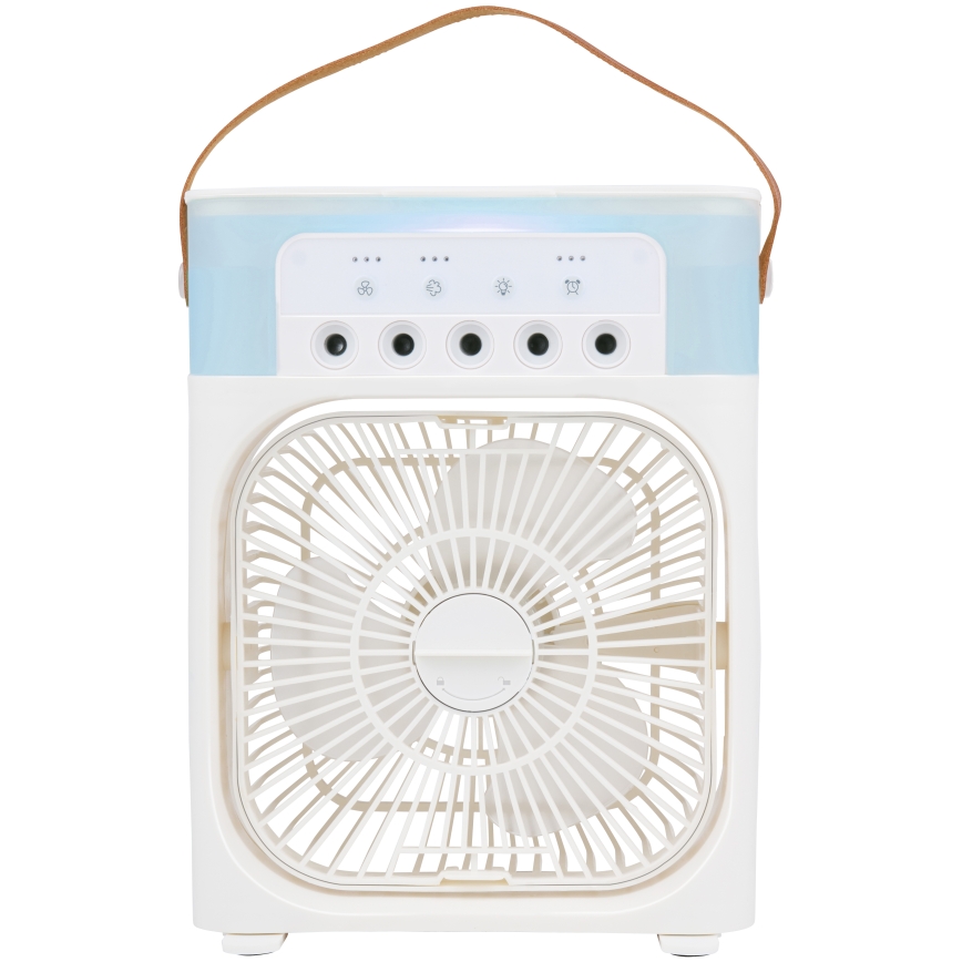 Ventilatore da tavolo LED RGB con effetto nebbia 10W/5V