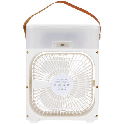 Ventilatore da tavolo LED RGB con effetto nebbia 10W/5V