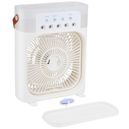 Ventilatore da tavolo LED RGB con effetto nebbia 10W/5V