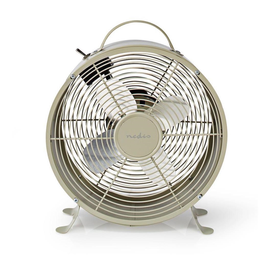 Ventilatore da tavolo RETRO 20W/230V grigio ø25 cm