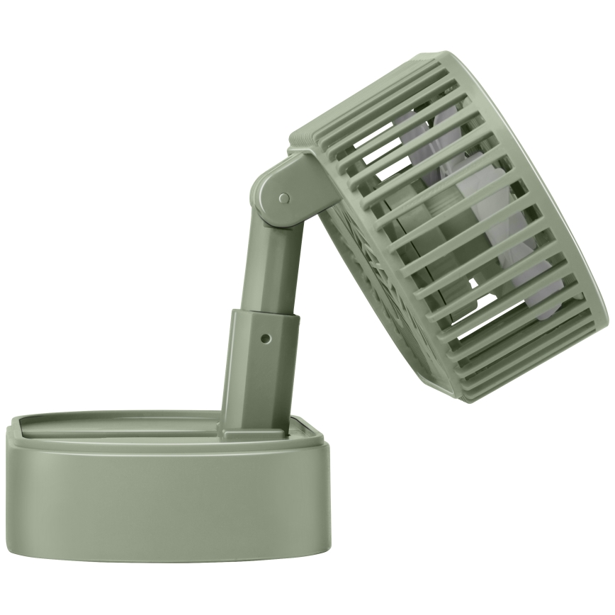 Ventilatore da tavolo ricaricabile 3,7 V 1200 mAh verde