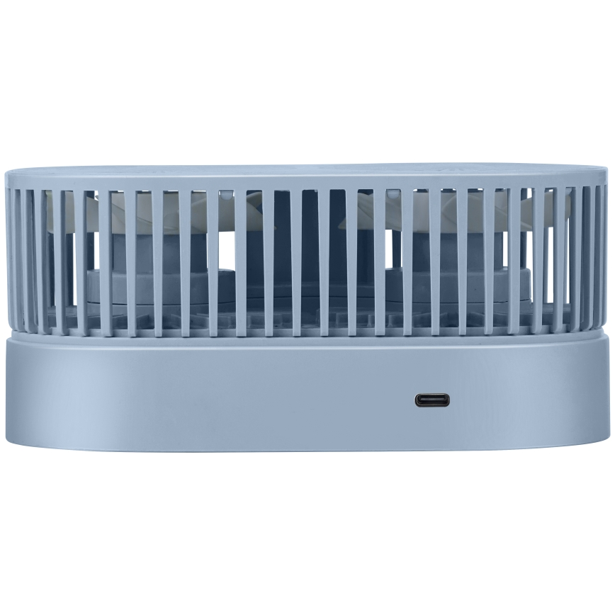 Ventilatore da tavolo ricaricabile 3,7V 1200 mAh blu
