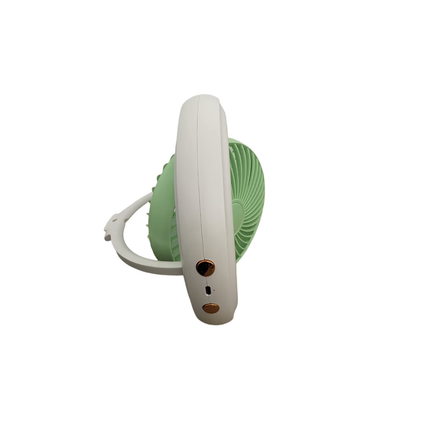 Ventilatore da tavolo ricaricabile 4W/5V 1200 mAh, bianco