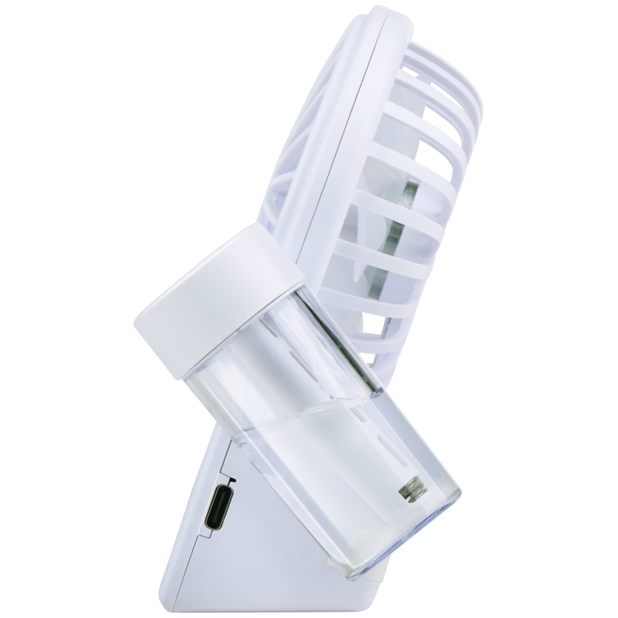 Ventilatore da tavolo ricaricabile con effetto nebbia 3,7V 1200 mAh