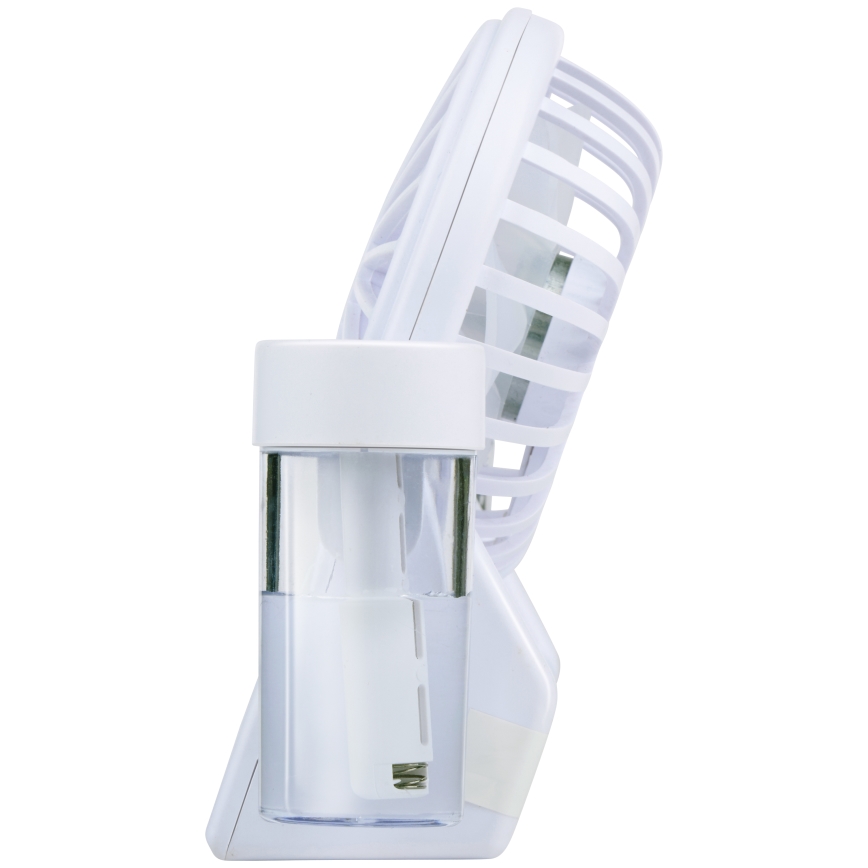 Ventilatore da tavolo ricaricabile con effetto nebbia 3,7V 1200 mAh