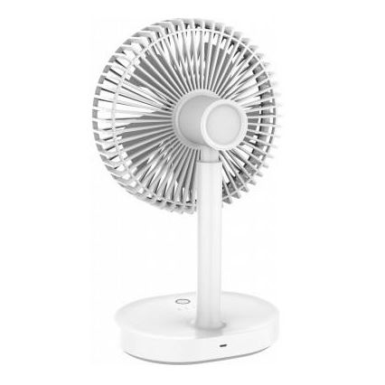 Ventilatore da tavolo ricaricabile con lampada LED 3000mA/3,7V USB-C