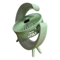 Ventilatore da tavolo ricaricabile LED RGB 5W/5V 1200 mAh verde