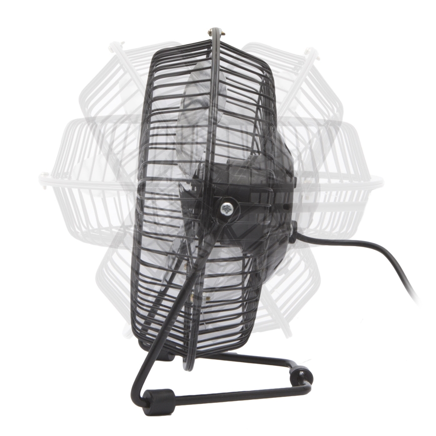 Ventilatore da tavolo USB 1,75 W/5 V, Ø 18 cm, nero
