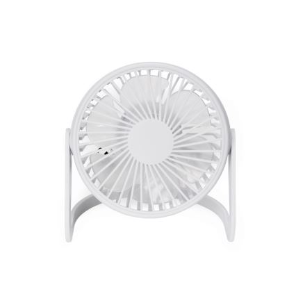 Ventilatore da tavolo USB diametro 15 cm bianco
