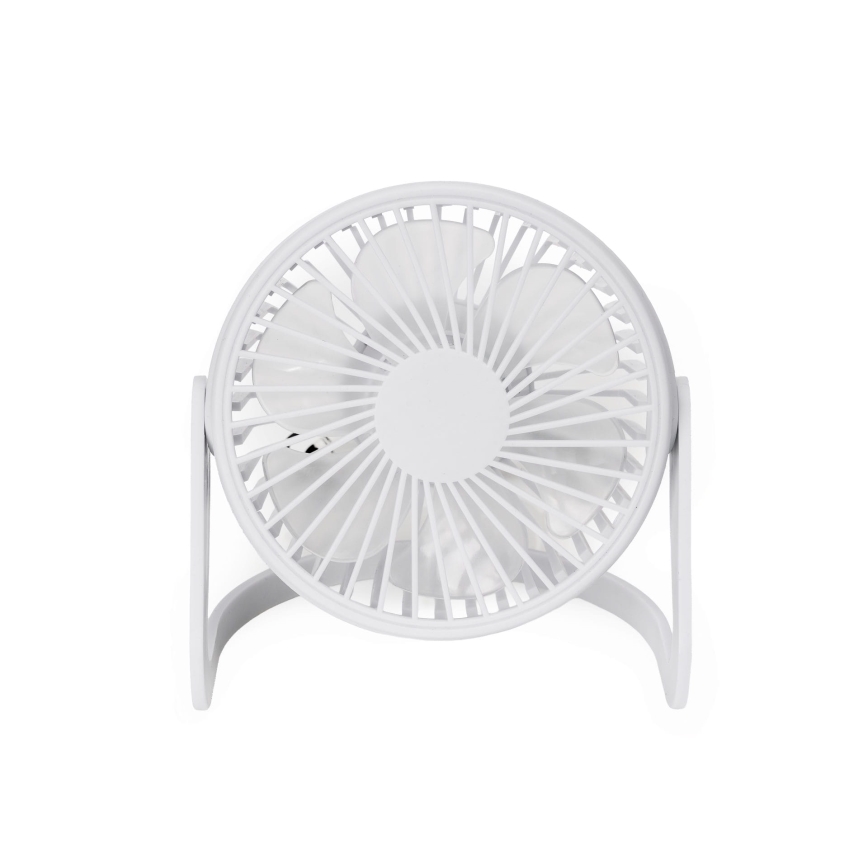 Ventilatore da tavolo USB diametro 15 cm bianco