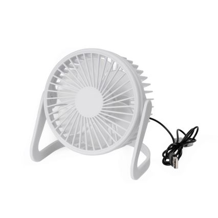 Ventilatore da tavolo USB diametro 15 cm bianco