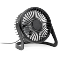 Ventilatore da tavolo USB diametro 15 cm nero
