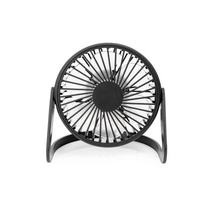 Ventilatore da tavolo USB diametro 15 cm nero