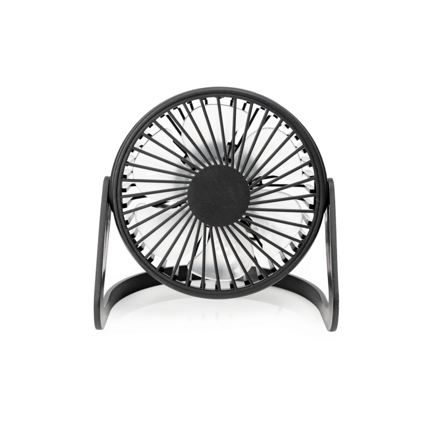 Ventilatore da tavolo USB diametro 15 cm nero