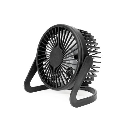 Ventilatore da tavolo USB diametro 15 cm nero