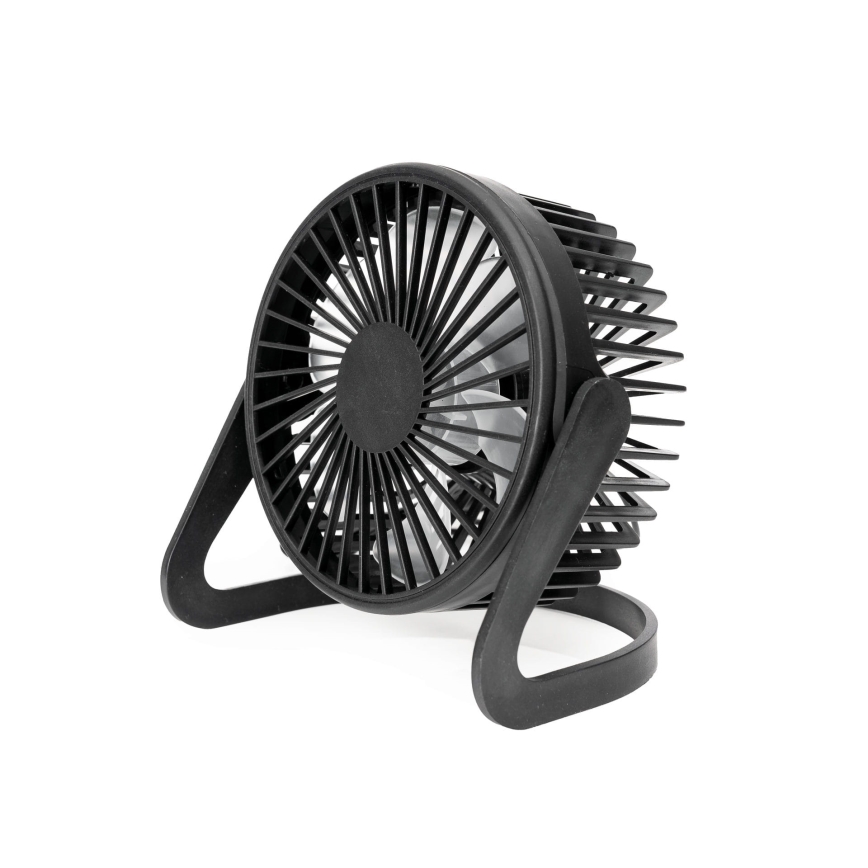 Ventilatore da tavolo USB diametro 15 cm nero