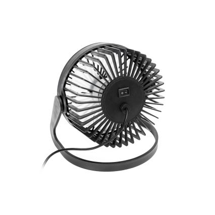 Ventilatore da tavolo USB diametro 15 cm nero