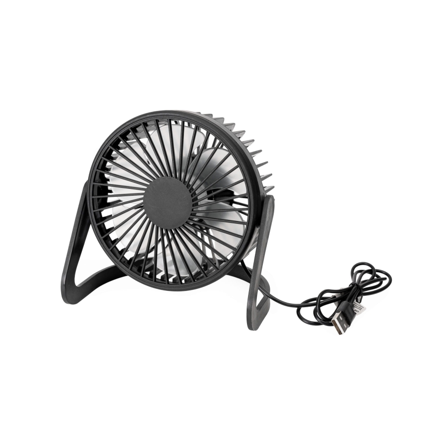 Ventilatore da tavolo USB diametro 15 cm nero