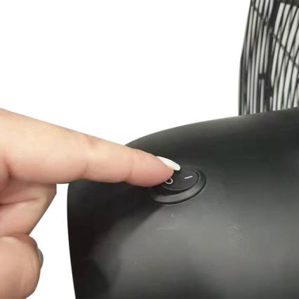 Ventilatore industriale da pavimento 190 W/230 V, altezza 187 cm, nero