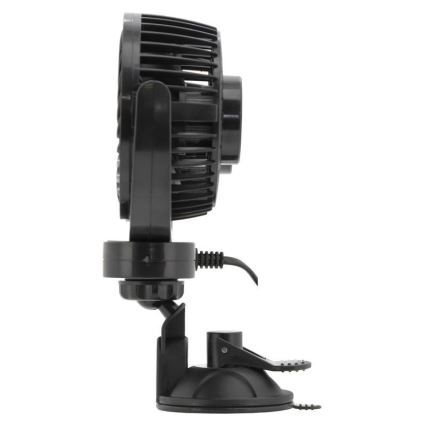 Ventilatore per auto con ventosa 7W/12V nero
