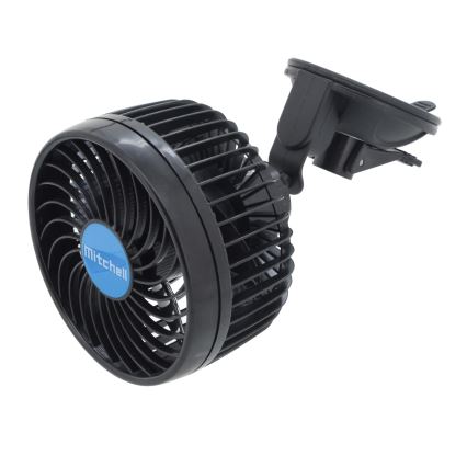 Ventilatore per auto su ventosa 4W/12V nero