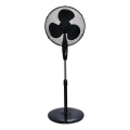 Ventilatore su piedistallo 60 W/230 V 125 cm nero