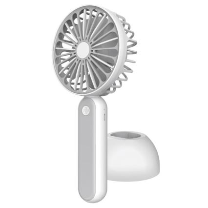 Ventilatore tascabile 1200 mAh/3,7 V USB grigio/bianco