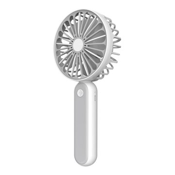 Ventilatore tascabile 1200 mm/3,7V USB grigio/bianco
